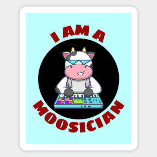 I Am A Moosician | Cow Pun Magnet